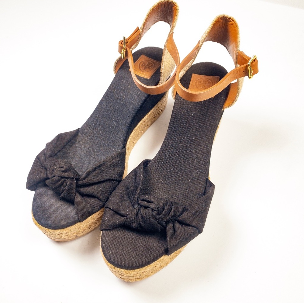 Tory Burch Platform Espadrilles Navy Light brown - Picture 4 of 8